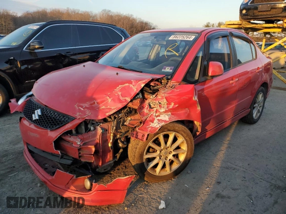 2009 Suzuki SX4 Touring Pkg 2 with VIN JS2YC417096200065, listed as a Copart auction lot 86225264 with 0 mi miles and Salvage Title. Bid and sale history available at carsss.com. Image 1.