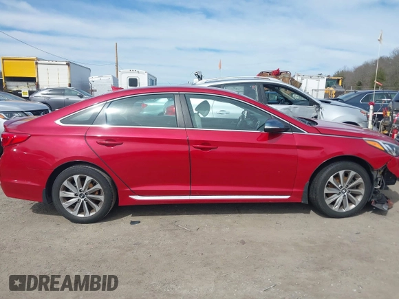 2017 Hyundai Sonata Sport with VIN 5NPE34AF9HH451174, listed as a IAAI auction lot 41732736 with 95,937 mi miles. Bid and sale history available at carsss.com. Image 13.