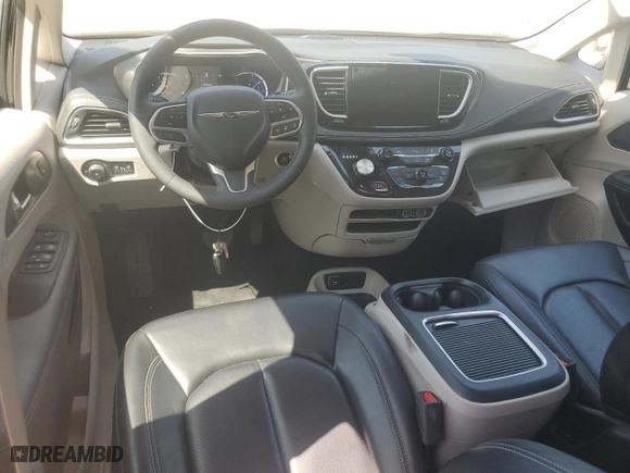 2023 Chrysler Pacifica Hybrid Touring L with VIN 2C4RC1L7XPR592181, listed as a Copart auction lot 52144505 with 45,770 mi miles and Salvage Title. Bid and sale history available at carsss.com. Image 8.