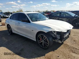 2023 BMW 3 Series 330e xDrive with VIN 3MW39FS03P8D11146, listed as a Copart auction lot 72354834 with 19,517 mi miles and Salvage Title. Bid and sale history available at carsss.com. Image 4.