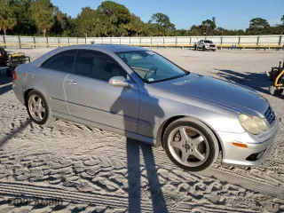 2003 Mercedes-Benz CLK-Class 5.0L with VIN WDBTJ75JX3F052823, listed as a Copart auction lot 87321334 with 132,774 mi miles and Salvage Title. Bid and sale history available at carsss.com. Image 4.