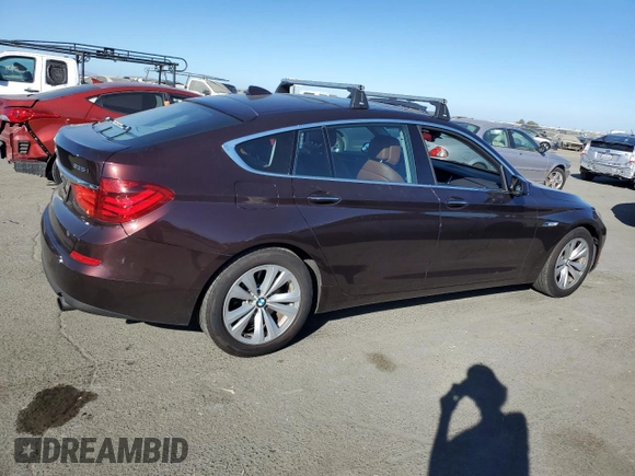 2013 BMW 5 Series 535i Gran Turismo xDrive with VIN WBASP2C50DC338667, listed as a Copart auction lot 76117604 with 136,455 mi miles and Salvage title. Bid and sale history available at DreamBid. Image 3.