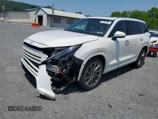 2024 Lexus TX 350 z VIN 5TDAAAB66RS008736, wystawiony jako Copart lot #59783355 z przebiegiem 13 127 mil mil oraz Szkoda całkowita • Salvage title. Historia ofert i sprzedaży dostępna na DreamBid. Obrazek 1.