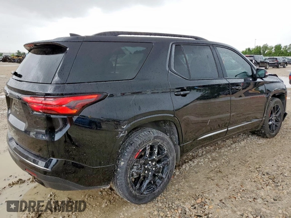 2023 Chevrolet Traverse Premier with VIN 1GNERKKWXPJ182441, listed as a Copart auction lot 61047555 with 151,567 mi miles and Salvage title. Bid and sale history available at DreamBid. Image 3.