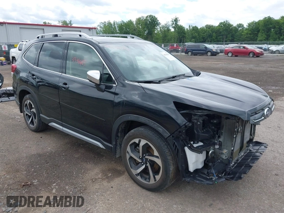 2023 Subaru Forester Touring with VIN JF2SKARC4PH485522, listed as a IAAI auction lot 42544425 with 38,872 mi miles and . Bid and sale history available at DreamBid. Image 1.