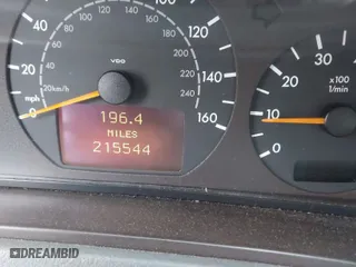 2001 Mercedes-Benz CLK-Class 3.2L with VIN WDBLK65G81T083711, listed as a IAAI auction lot 41197334 with 215,544 mi miles. Bid and sale history available at carsss.com. Image 15.