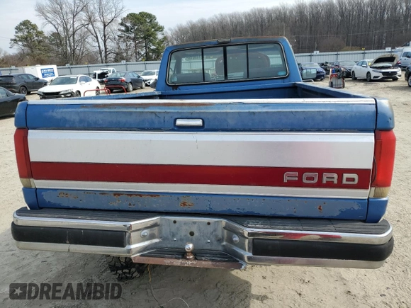 1990 Ford F-150 with VIN 1FTEF14N6LNB21235, listed as a Copart auction lot 46149815 with 76,777 mi miles and Salvage Title. Bid and sale history available at carsss.com. Image 6.