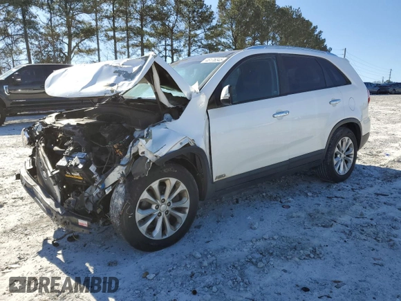 2014 Kia Sorento EX with VIN 5XYKUDA71EG432453, listed as a Copart auction lot 47379745 with 108,930 mi miles and Non Repairable. Bid and sale history available at DreamBid. Image 1.