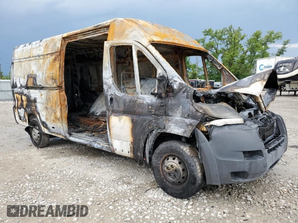 2018 Ram ProMaster Cargo with VIN 3C6URVJG3JE158834, listed as a Copart auction lot 65347754 with Not Provided miles and Salvage Title. Bid and sale history available at carsss.com. Image 4.