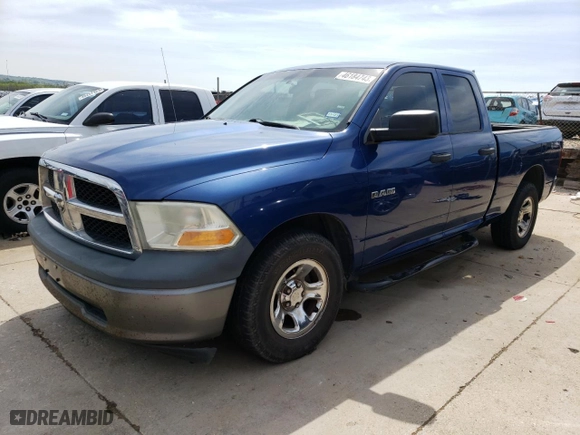 2009 Dodge Ram 1500 ST with VIN 1D3HB18K19S812263, listed as a Copart auction lot 46184743 with 271,771 mi miles and Clean Title. Bid and sale history available at carsss.com. Image 1.