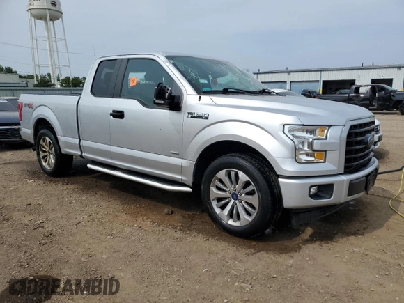 2017 Ford F-150 XL with VIN 1FTEX1CP4HFB07108, listed as a Copart auction lot 59360975 with 106,503 mi miles and Salvage title. Bid and sale history available at DreamBid. Image 4.