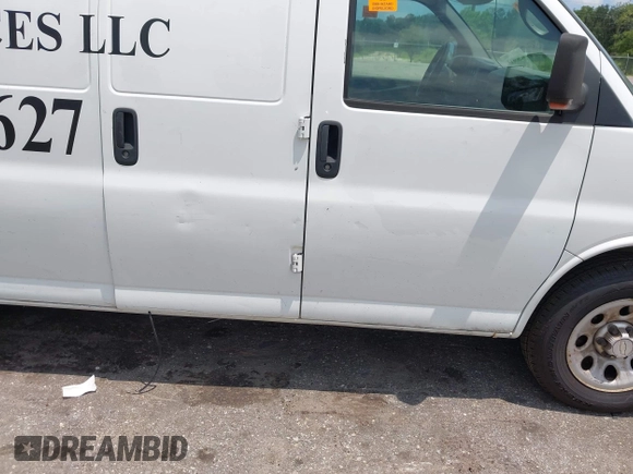 2011 Chevrolet Express Cargo with VIN 1GCSGAFX4B1119293, listed as a IAAI auction lot 42589813 with 153,683 mi miles and . Bid and sale history available at DreamBid. Image 6.