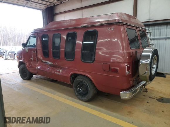 1984 GMC Van z VIN 1GTEG25H4E7502536, wystawiony jako Copart lot #47927325 z przebiegiem 221 722 mil mil oraz Szkody całkowita. Historia ofert i sprzedaży dostępna na DreamBid. Obrazek 2.