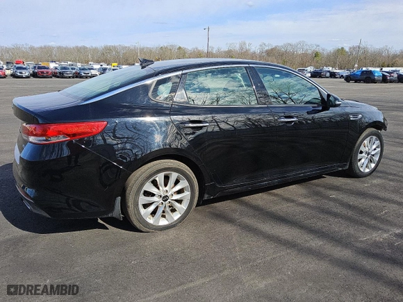 2018 Kia Optima EX with VIN 5XXGU4L34JG218636, listed as a Copart auction lot 46659785 with 161,150 mi miles and Clean Title. Bid and sale history available at carsss.com. Image 3.