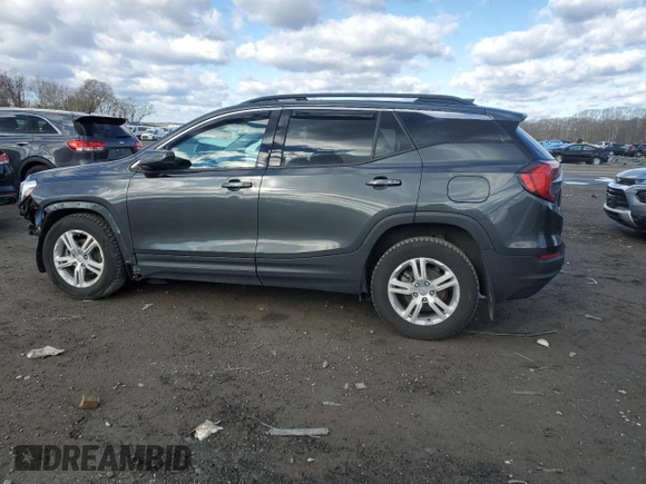 2020 GMC Terrain SLE with VIN 3GKALTEV0LL195174, listed as a Copart auction lot 47035275 with 57,105 mi miles and Salvage Title. Bid and sale history available at carsss.com. Image 2.