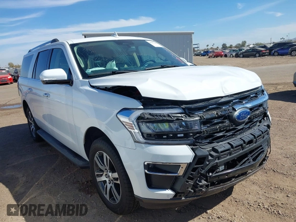 2024 Ford Expedition Max Limited with VIN 1FMJK1K87REA65544, listed as a IAAI auction lot 41627008 with 33,380 mi miles and . Bid and sale history available at DreamBid. Image 1.