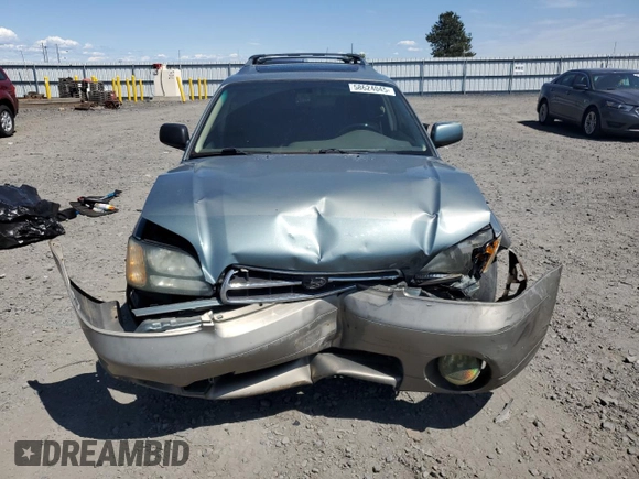 2002 Subaru Legacy Outback Limited with VIN 4S3BH686526640136, listed as a Copart auction lot 58624045 with 253,182 mi miles and Salvage title. Bid and sale history available at DreamBid. Image 5.