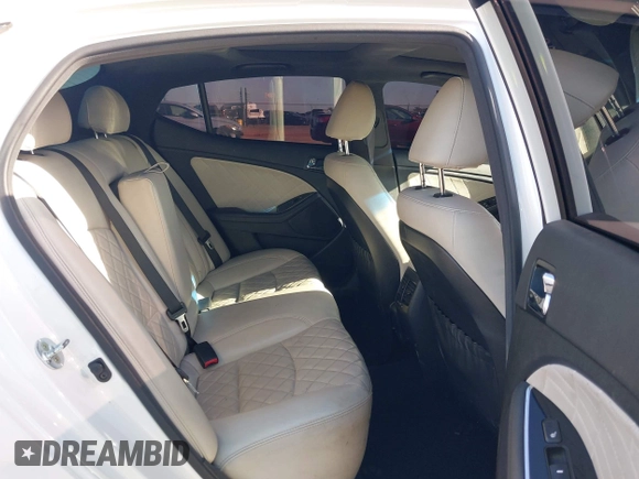 2015 Kia Optima SXL Turbo with VIN 5XXGR4A6XFG412013, listed as a IAAI auction lot 41960226 with 143,745 mi miles and . Bid and sale history available at DreamBid. Image 8.