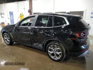 2023 BMW X3 xDrive30i with VIN 5UX53DP01P9R97895, listed as a Copart auction lot 87586265 with 18,193 mi miles and Salvage Title. Bid and sale history available at carsss.com. Image 2.