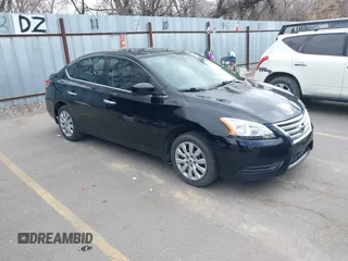 2015 Nissan Sentra SV with VIN 3N1AB7AP9FY348948, listed as a IAAI auction lot 41814926 with 135,330 mi miles. Bid and sale history available at carsss.com. Image 1.