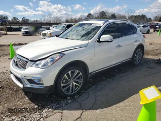 2017 Infiniti QX50 with VIN JN1BJ0RP8HM384381, listed as a Copart auction lot 47601115 with 100,523 mi miles and Salvage Title. Bid and sale history available at carsss.com. Image 1.