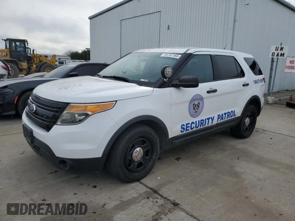 2013 Ford Utility Police Interceptor with VIN 1FM5K7AR5DGC92582, listed as a Copart auction lot 45732165 with 184,194 mi miles and Clean Title. Bid and sale history available at carsss.com. Image 1.