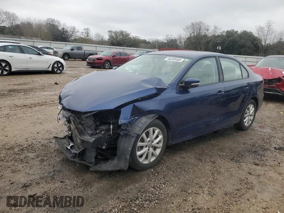 2012 Volkswagen Jetta SE with VIN 3VWDX7AJ3CM399014, listed as a Copart auction lot 46358405 with 123,733 mi miles and Salvage title. Bid and sale history available at DreamBid. Image 1.