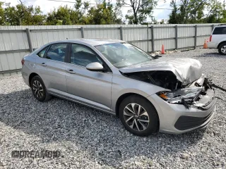 2023 Volkswagen Jetta S with VIN 3VW5M7BU0PM026511, listed as a Copart auction lot 62201605 with 19,805 mi miles and Salvage title. Bid and sale history available at DreamBid. Image 4.