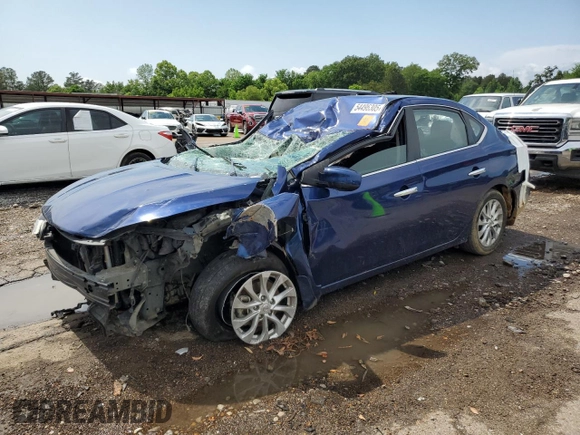 2019 Nissan Sentra SV with VIN 3N1AB7AP6KY256271, listed as a Copart auction lot 54496305 with Not Provided miles and Salvage Title. Bid and sale history available at DreamBid. Image 1.