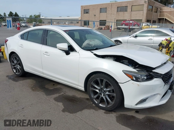 2016 Mazda Mazda6 i Grand Touring with VIN JM1GJ1W51G1444867, listed as a IAAI auction lot 41988597 with 86,844 mi miles. Bid and sale history available at carsss.com. Image 1.