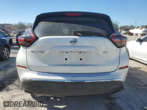 2022 Nissan Murano SL with VIN 5N1AZ2CJ8NC117319, listed as a Copart auction lot 82297434 with 24,801 mi miles and Non Repairable. Bid and sale history available at DreamBid. Image 6.