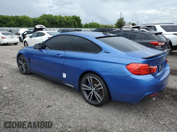 2017 BMW 4 Series 440i with VIN WBA4P1C51HK522059, listed as a Copart auction lot 60255554 with 76,289 mi miles and Salvage Title. Bid and sale history available at carsss.com. Image 2.
