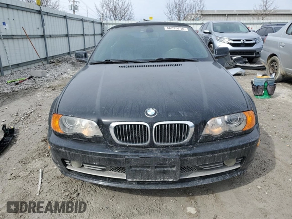 2001 BMW 3 Series 330Ci with VIN WBABS53471JU85177, listed as a Copart auction lot 46220715 with 202,496 mi miles and Salvage Title. Bid and sale history available at carsss.com. Image 5.