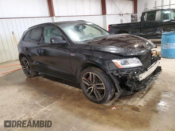 2017 Audi SQ5 Premium Plus with VIN WA1CCAFP7HA100322, listed as a Copart auction lot 45464645 with 65,793 mi miles and Salvage title. Bid and sale history available at DreamBid. Image 4.