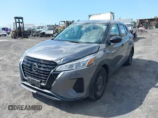 2021 Nissan Kicks S with VIN 3N1CP5BV6ML544383, listed as a IAAI auction lot 41745364 with 46,387 mi miles. Bid and sale history available at carsss.com. Image 6.