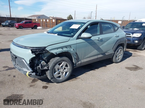 2024 Hyundai Kona SE with VIN KM8HACABXRU077297, listed as a IAAI auction lot 41562438 with 20,660 mi miles and . Bid and sale history available at carsss.com. Image 2.