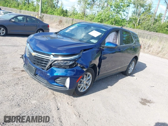 2022 Chevrolet Equinox LT z VIN 3GNAXKEV2NL193429, wystawiony jako IAAI lot #42134153 z przebiegiem 62 934 mil mil oraz . Historia ofert i sprzedaży dostępna na DreamBid. Obrazek 2.