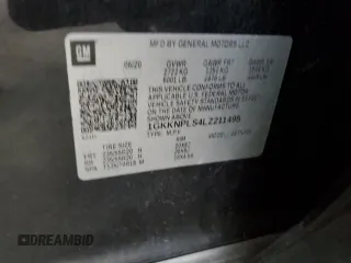 2020 GMC Acadia Denali with VIN 1GKKNPLS4LZ211495, listed as a Copart auction lot 62258655 with Not provided miles and Salvage title. Bid and sale history available at DreamBid. Image 13.