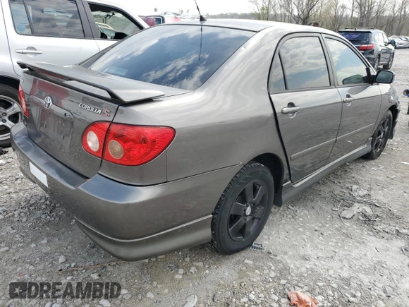 2007 Toyota Corolla CE with VIN 1NXBR32E17Z780565, listed as a Copart auction lot 52213335 with 155,947 mi miles and Salvage Title. Bid and sale history available at carsss.com. Image 3.