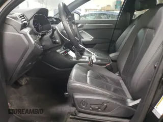 2020 Audi Q3 S line Premium with VIN WA1DECF33L1028387, listed as a Copart auction lot 46089625 with 49,297 mi miles and Salvage Title. Bid and sale history available at carsss.com. Image 7.