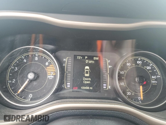 2017 Jeep Cherokee Latitude with VIN 1C4PJLCB1HW661748, listed as a Copart auction lot 58900255 with 133,498 mi miles and Salvage title. Bid and sale history available at DreamBid. Image 9.