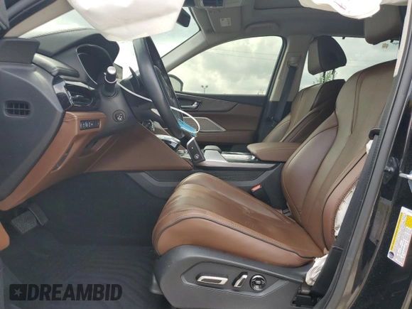 2023 Acura MDX Advance with VIN 5J8YE1H87PL022995, listed as a Copart auction lot 54848415 with 26,776 mi miles and Salvage title. Bid and sale history available at DreamBid. Image 7.