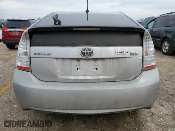 2011 Toyota Prius I with VIN JTDKN3DU5B0321950, listed as a Copart auction lot 41563984 with 169,431 mi miles and Salvage title. Bid and sale history available at DreamBid. Image 6.
