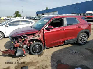 2025 Chevrolet TrailBlazer LT with VIN KL79MPSL0SB012410, listed as a Copart auction lot 74313424 with 3,176 mi miles and Salvage Title. Bid and sale history available at DreamBid. Image 1.