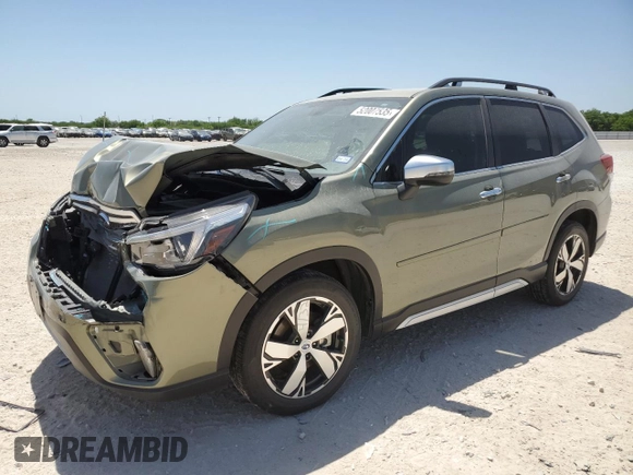 2019 Subaru Forester Touring with VIN JF2SKAWC5KH485493, listed as a Copart auction lot 52007535 with 38,308 mi miles and Salvage Title. Bid and sale history available at carsss.com. Image 1.