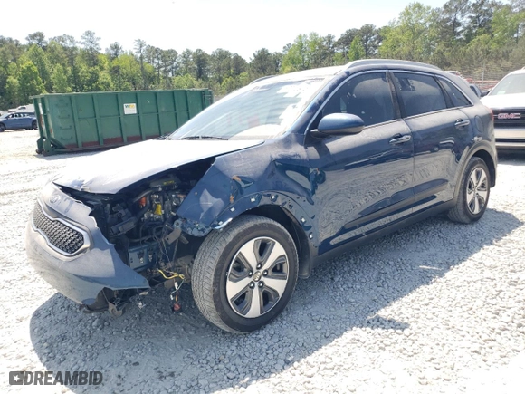 2017 Kia Niro LX with VIN KNDCB3LC5H5074382, listed as a Copart auction lot 53070975 with 105,125 mi miles and Clean Title. Bid and sale history available at carsss.com. Image 1.