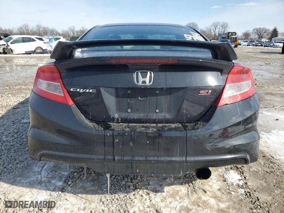 2013 Honda Civic Cpe Si with VIN 2HGFG4A59DH706815, listed as a Copart auction lot 45110905 with 161,319 mi miles and Salvage Title. Bid and sale history available at carsss.com. Image 6.