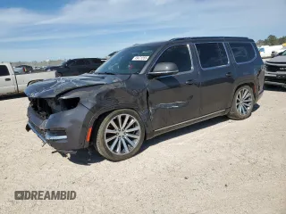 2023 Jeep Grand Wagoneer Series II Obsidian with VIN 1C4SJVFJ7PS530192, listed as a Copart auction lot 49471555 with 33,730 mi miles and Salvage title. Bid and sale history available at DreamBid. Image 1.