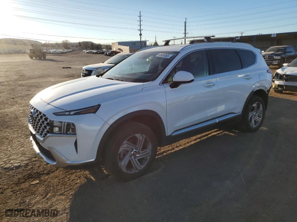 2022 Hyundai Santa Fe SEL with VIN 5NMS2DAJ0NH418955, listed as a Copart auction lot 50609365 with 27,860 mi miles and Salvage Title. Bid and sale history available at carsss.com. Image 1.