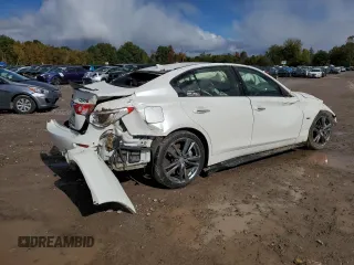 2017 Infiniti Q50 3.0t Sport with VIN JN1EV7ARXHM833082, listed as a Copart auction lot 75851794 with 63,349 mi miles and Salvage Title. Bid and sale history available at carsss.com. Image 3.